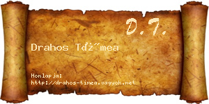 Drahos Tímea névjegykártya